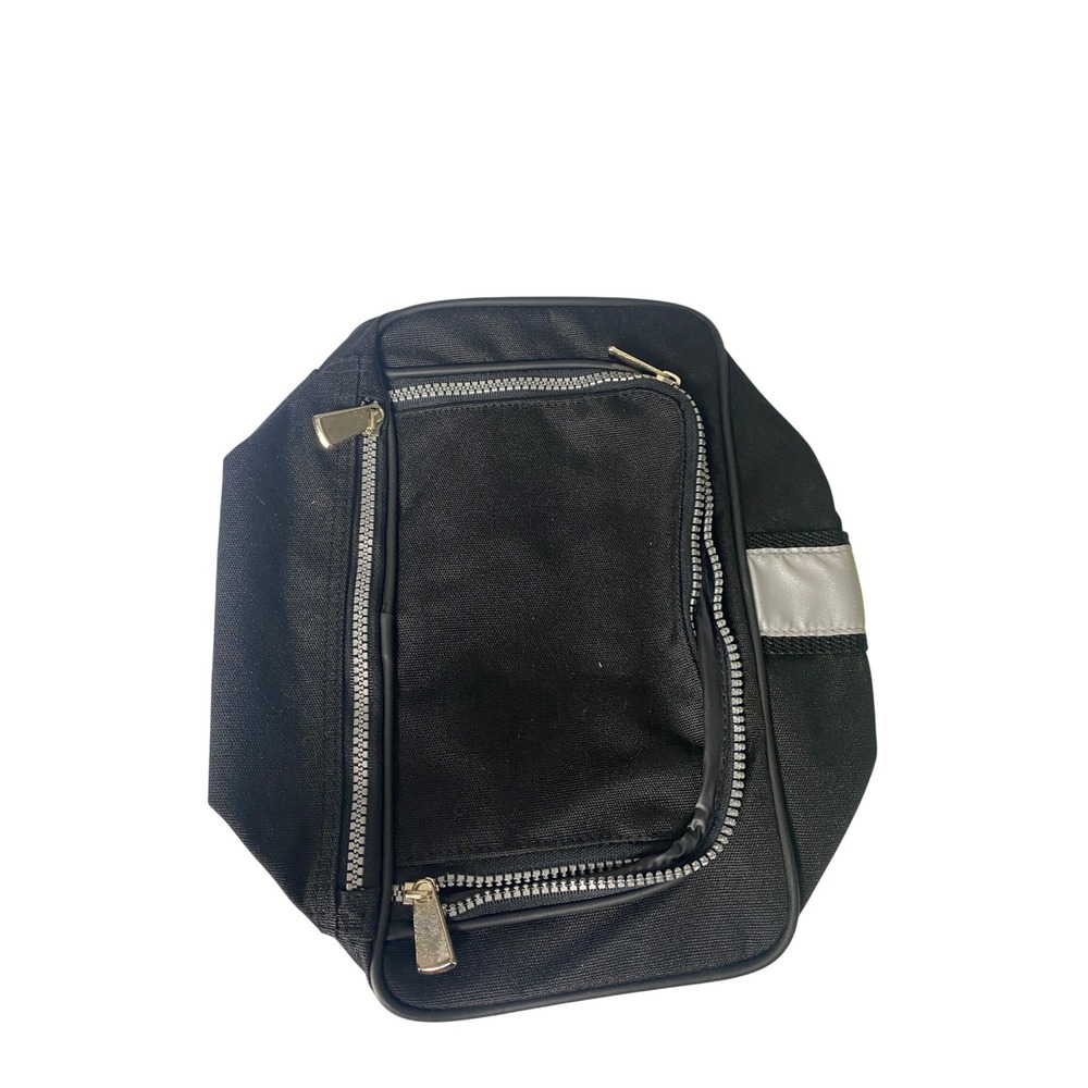 Black Travel Toiletry Bag Shaving Dopp Kit Organizer Zip Cosmetic Case Unisex